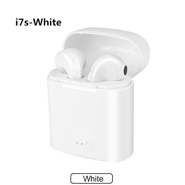 Auricolare Bluetooth TWS cuffie senza fili auricolari Wireless Stereo Fone De Ouvido auricolari Bluetooth cuffie vivavoce con microfono: i7s white