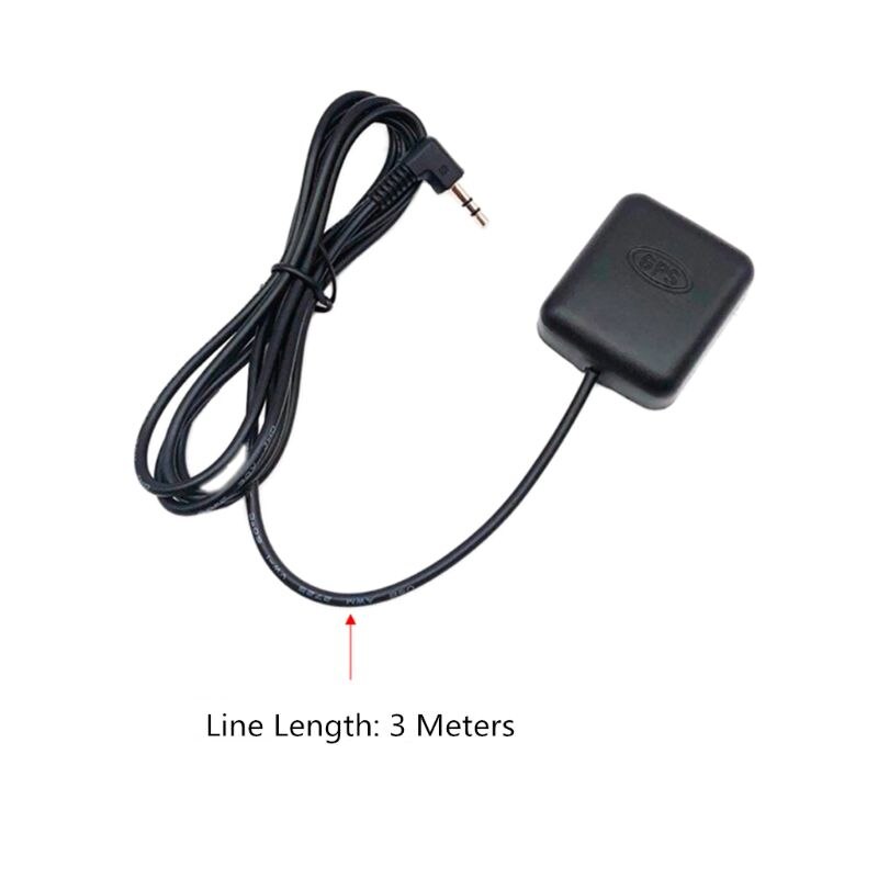 Car DVR Recorder GPS Navigation Accessories External Antenna Module 3.5mm Plug Black