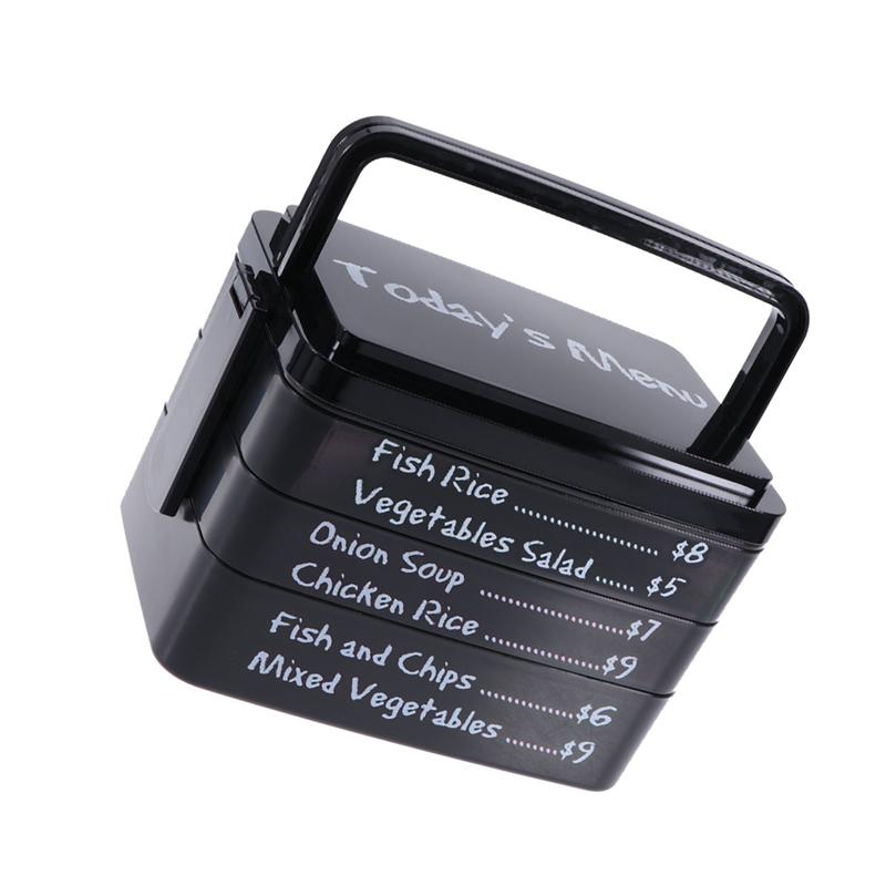 1PC 3 Layers Todays Menu Insulated Lunch Box Mess Tin Food Container for School Home Office