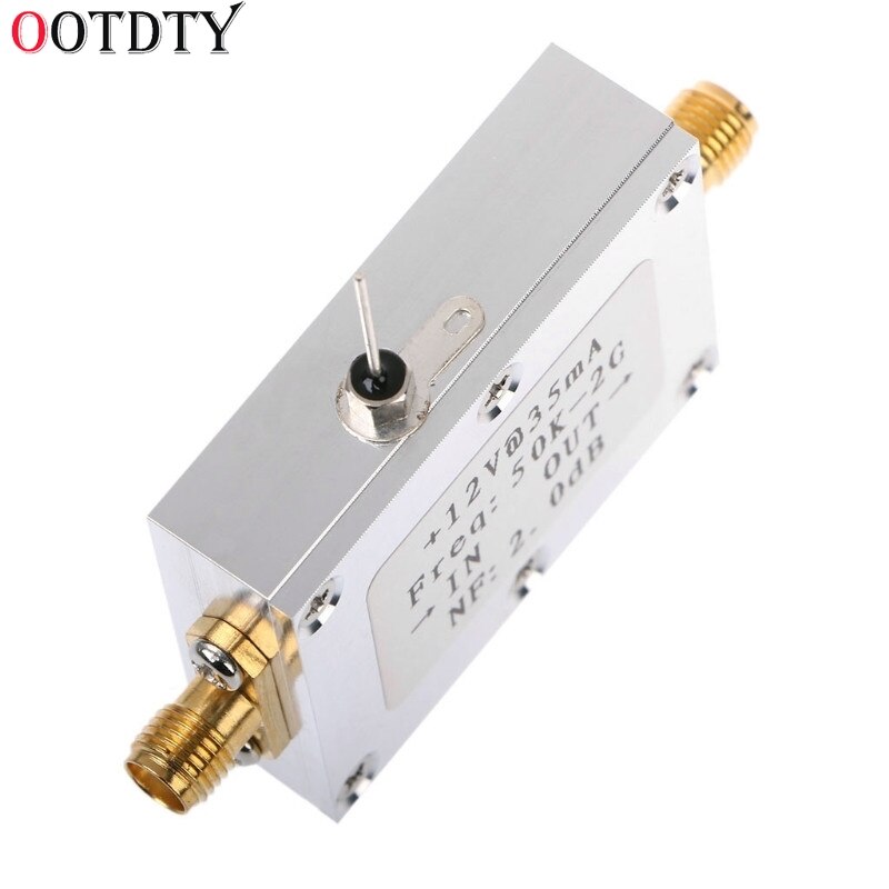 RF Amplifier Signal Receiver 50K-2GHZ Low Noise Amplifier RF Amplifier Broadband Low Noise Amplifier LNA Gain 31DB Gain