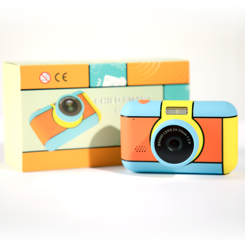 Kinderkamera HD 2,4 "3200 W Pixel Dual Kamera Digitalkamera Mini Tragbare Karikatur Niedliche draussen Kamera SLR Kamera