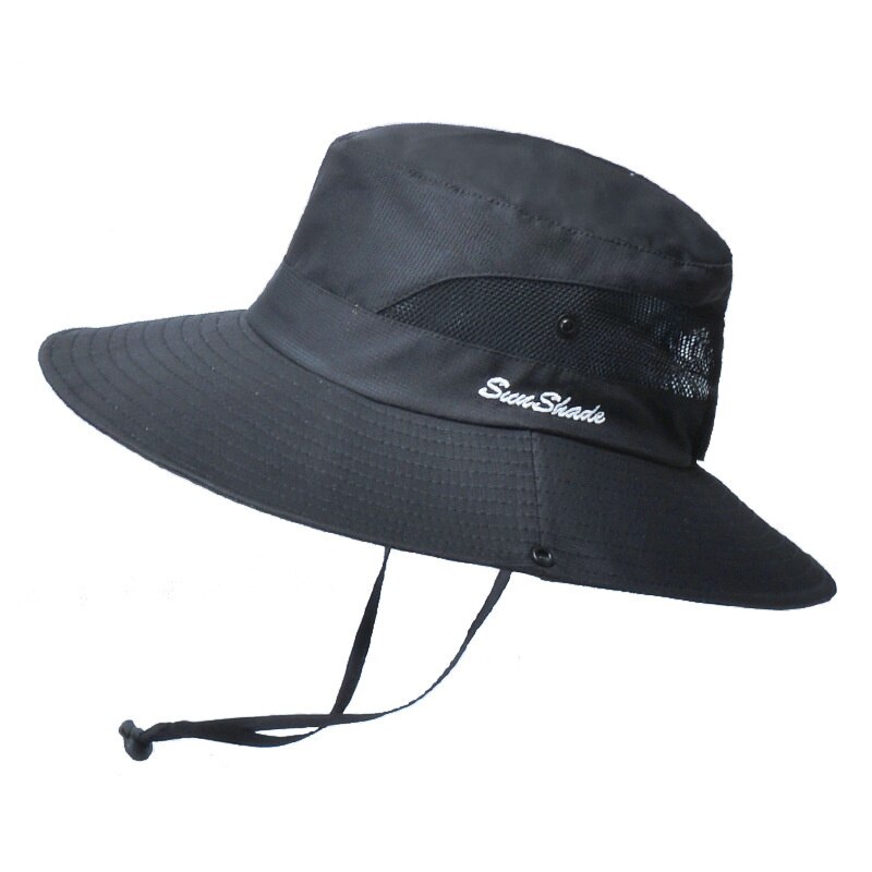 2022 semplice UPF 50 cappello da sole secchio estate uomo donna pesca cappello Boonie protezione solare UV lungo ampio tesa larga Bob escursionismo all&#39;aperto: 14