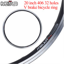 Llantas de bicicleta de 20 pulgadas 28H/36H, llantas de doble capa, llantas de aleación de aluminio para piezas de bicicleta plegable de montaña
