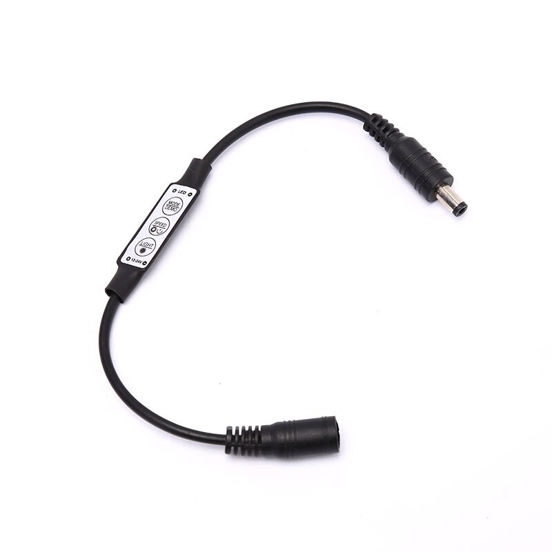 1 st mini led 3 nycklar dimmer controller 72w med hane honan dc kontakt  dc12-24v 6a
