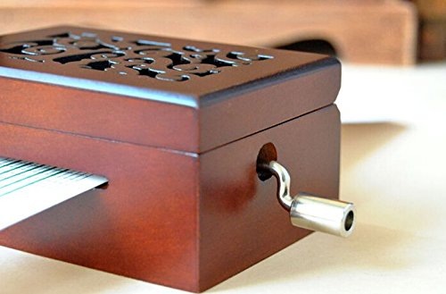 DIY componer música espectro mano manivela accionado punzonado cinta de papel movimiento de caja musical + perforadora + 20 tiras de papel nota