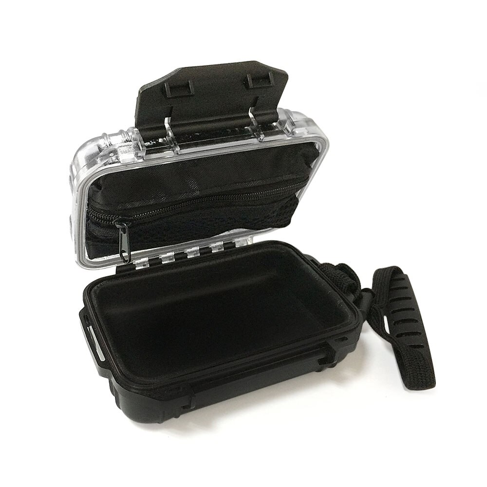 IEM Hard Case Waterproof In Ear Monitor Earphone Case Storage Protective Portable Box: Clear upper cover