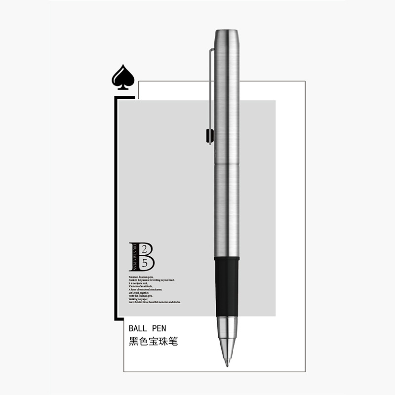 MAJOHN B25 Ball Point Pen/Fountain Pens, Metal Rod Smooth Fine Writing Lines Compact Portable Calligraphy Study School Supplies: Yellow