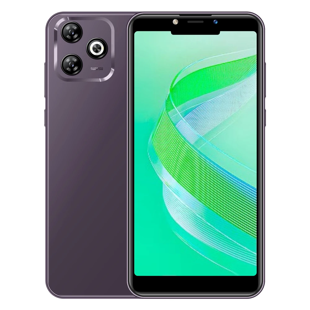 FUFFI-X6 Pro Smartphone Android 6,0 pulgadas red 3G 2 + 16GB ROM 3500mah teléfono móvil Google Play Dual SIM 5 + 8MP teléfonos móviles: Morado