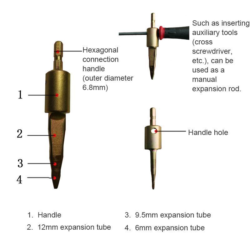 Electric Drill Tube Expander Tools Pipe Connectter