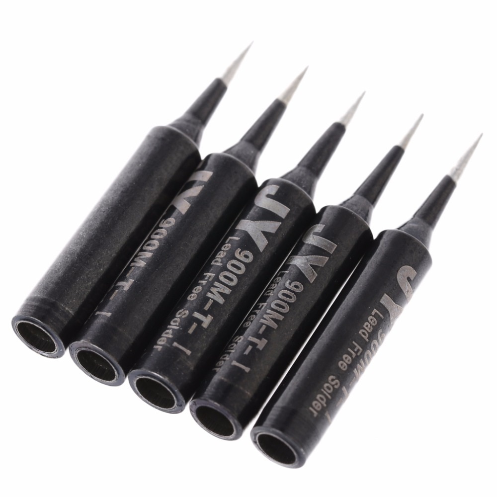 6 patrones 5 uds 900M-T cobre reemplazo estilo biselado soldadura de hierro punta de soldadura sin plomo para Hakko 936/Saike 936 852d + 909D