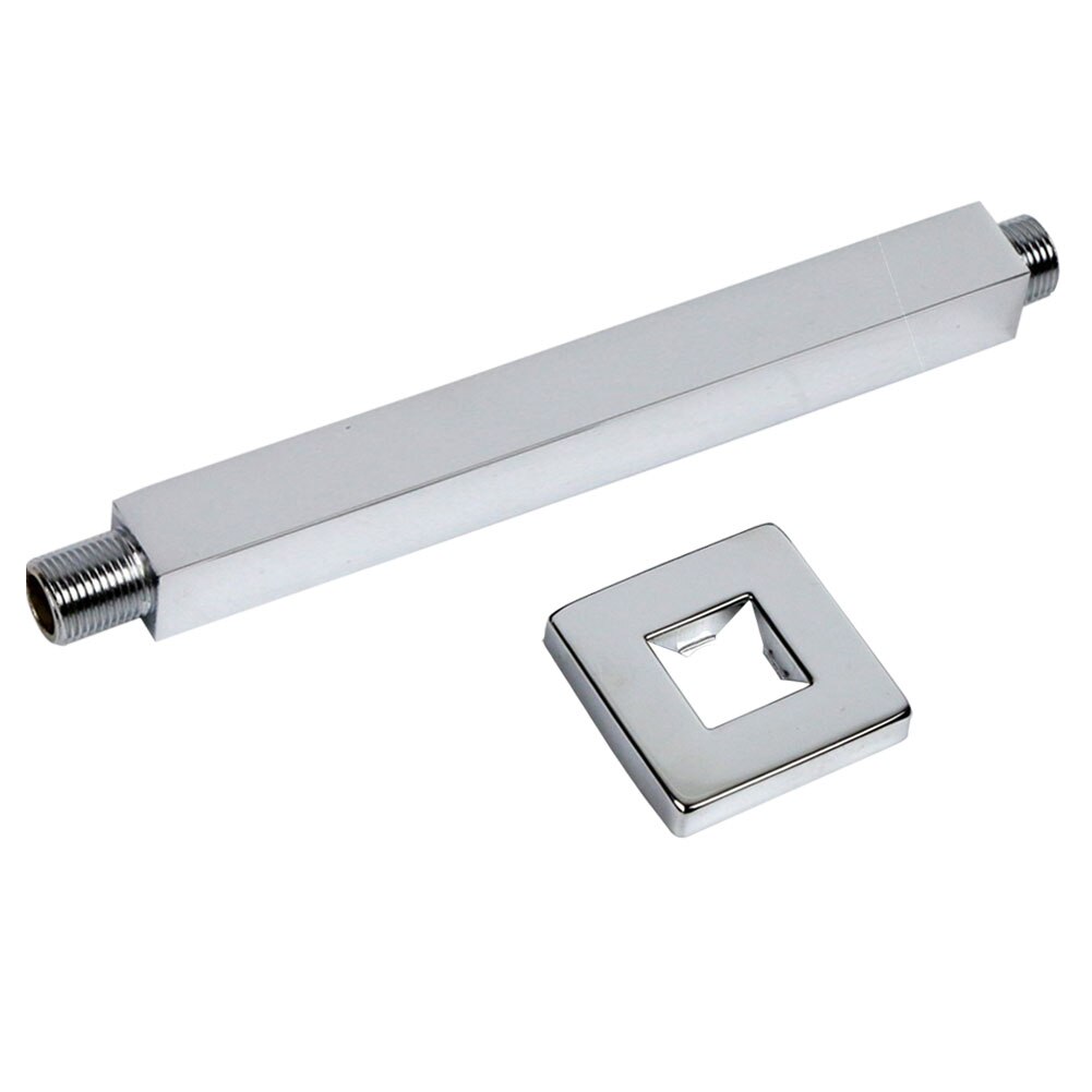 Stable Modern Shower Head Arm Corrosion Resistant Chrome Finish Home Hardware Stainless Steel Ceiling Mounted Fixed Bathroom