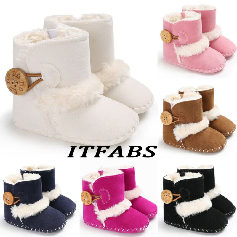 Emmababy 6 Kleuren Baby Jongen Meisje Snowboots Winter Half Laarzen Infant Kids Zachte Bodem Schoenen Accesorries