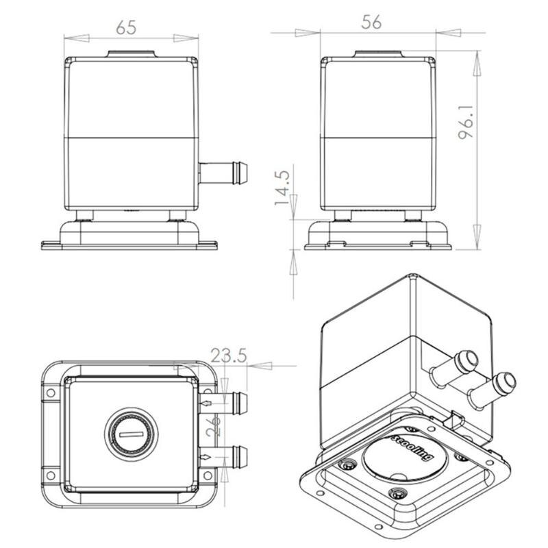 SC-300T Ultra-quiet 12V Water Pump for CPU Liquid Cooling Computer System