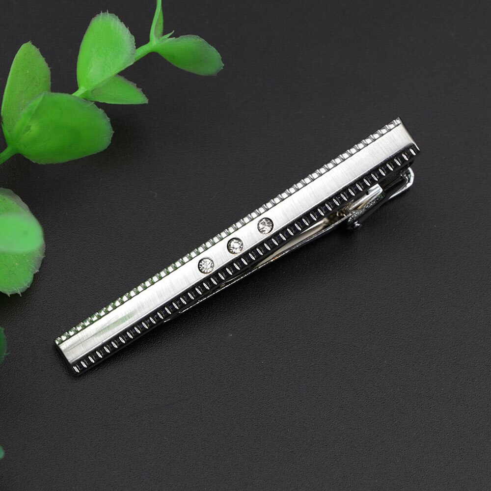 Stropdas Clip Voor Mannen Nicktie Accessoires Mode Stijl Metalen Tone Carving Eenvoudige Bar Business Sluiting Praktische Pin: 20