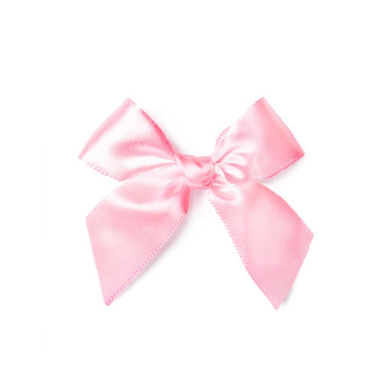 10Pcs Handmade Ribbon Bows DIY Craft Supplies Wedding Party Decor Packing Bowknots Hair Headwear Accessories Appliques: Pink