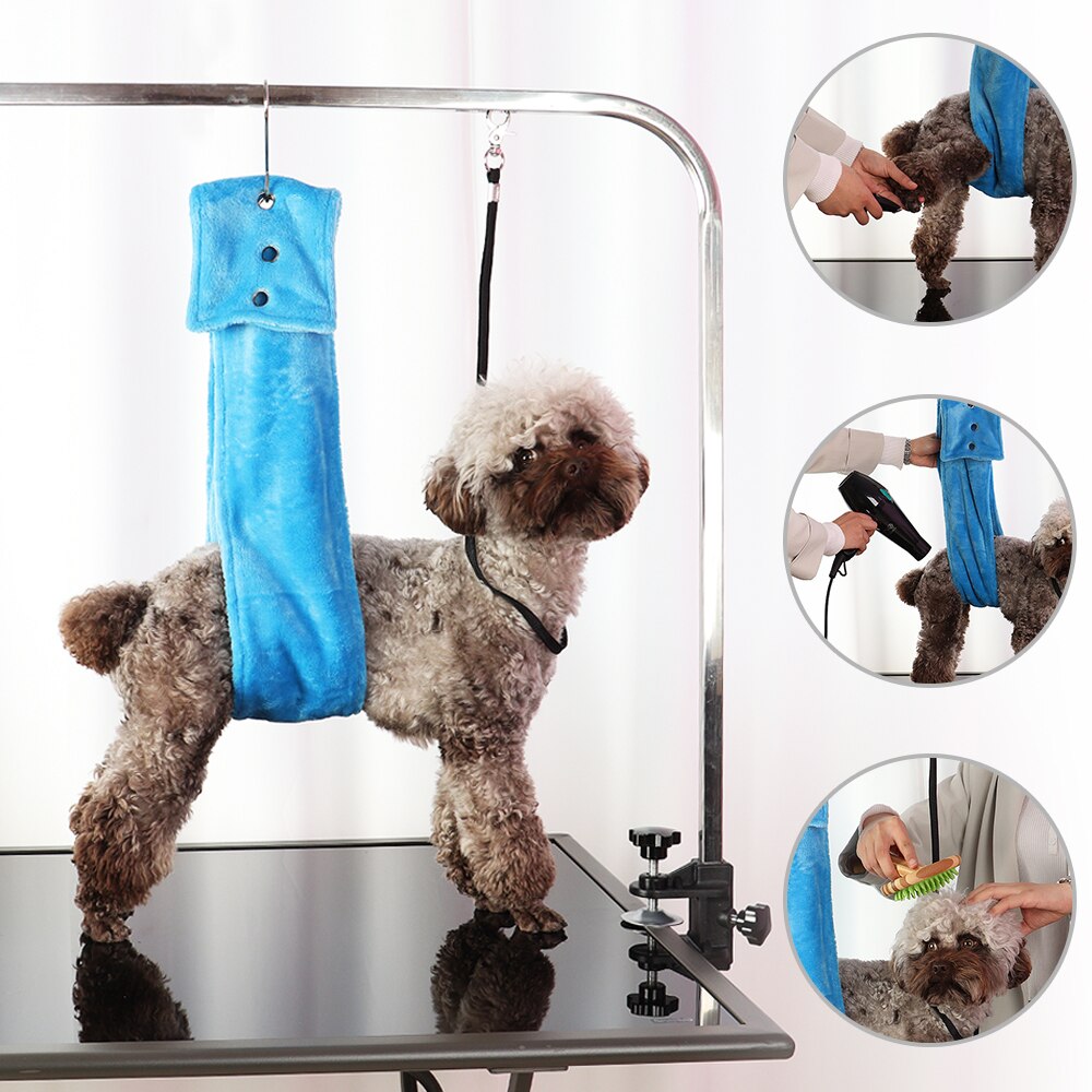 Pet Supplies Dog Grooming Belly Strap Bathing Band Pet Dogs Grooming Table Arm Bath Restraint Rope No-Sit Pet Haunch Holder