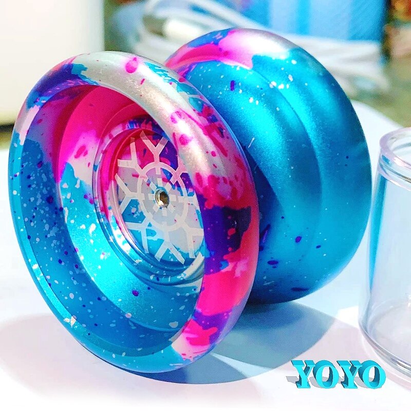 yoyo non reattivo, yoyo professionale per bambini, palla yo-yos per principianti in alluminio per giocatori Yoyos con 10 corde Yo Yo