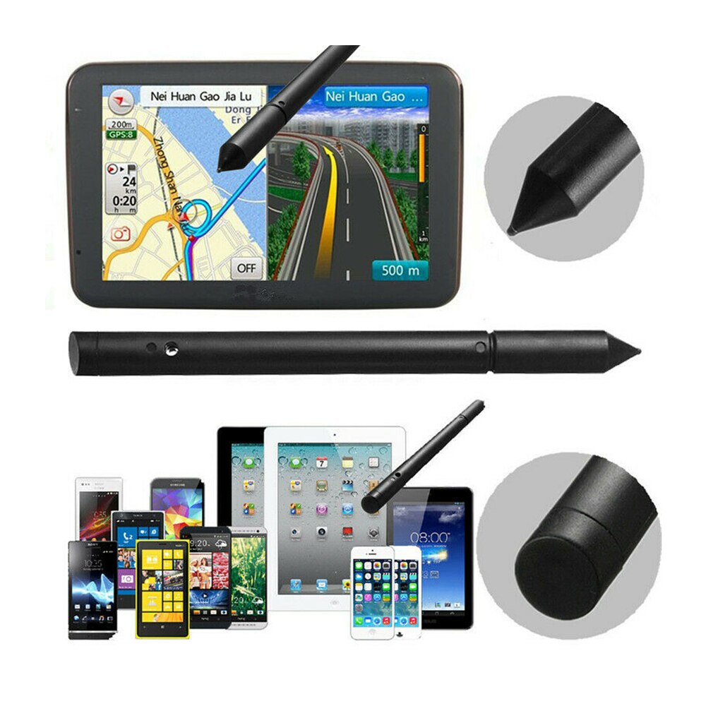 Lápiz capacitivo Universal para pantalla táctil, resistente, 2 en 1, Stylus, punta de goma S, para iPhone,iPad,Samsung, tableta, teléfono, GPS