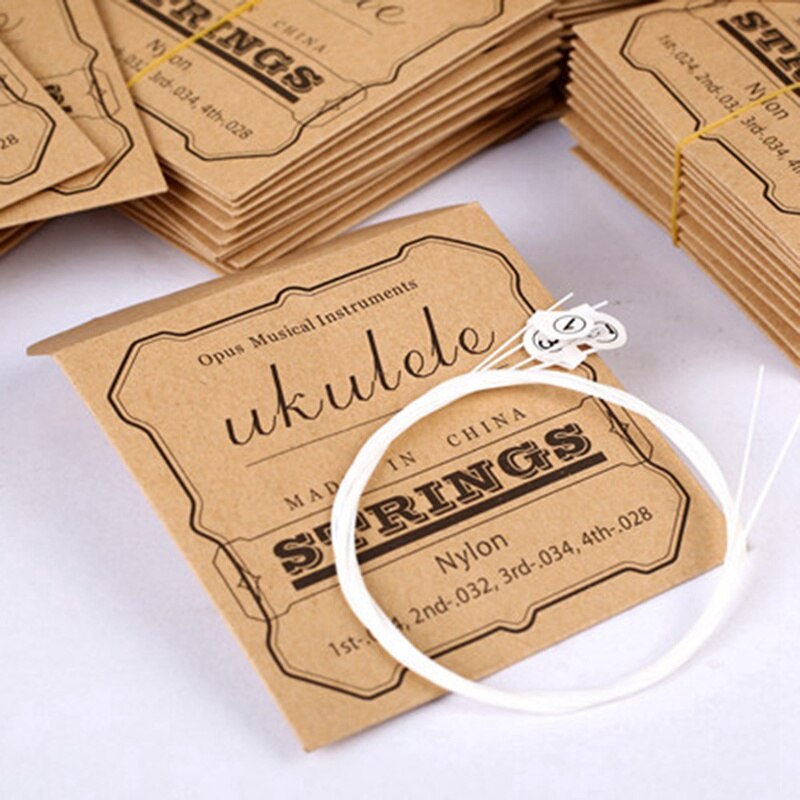 4 Pcs/set Nylon Ukulele Strings Replacement Part For 21 Inch 23 Inch 26 Inch Stringed Instrument