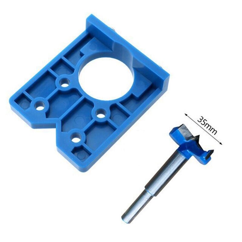 ! 3-Piece Cabinet Door Hinge Hole Locator, Door Hinge Positioning Template, Used for Woodworking Hinges, Guide Hinge Dr