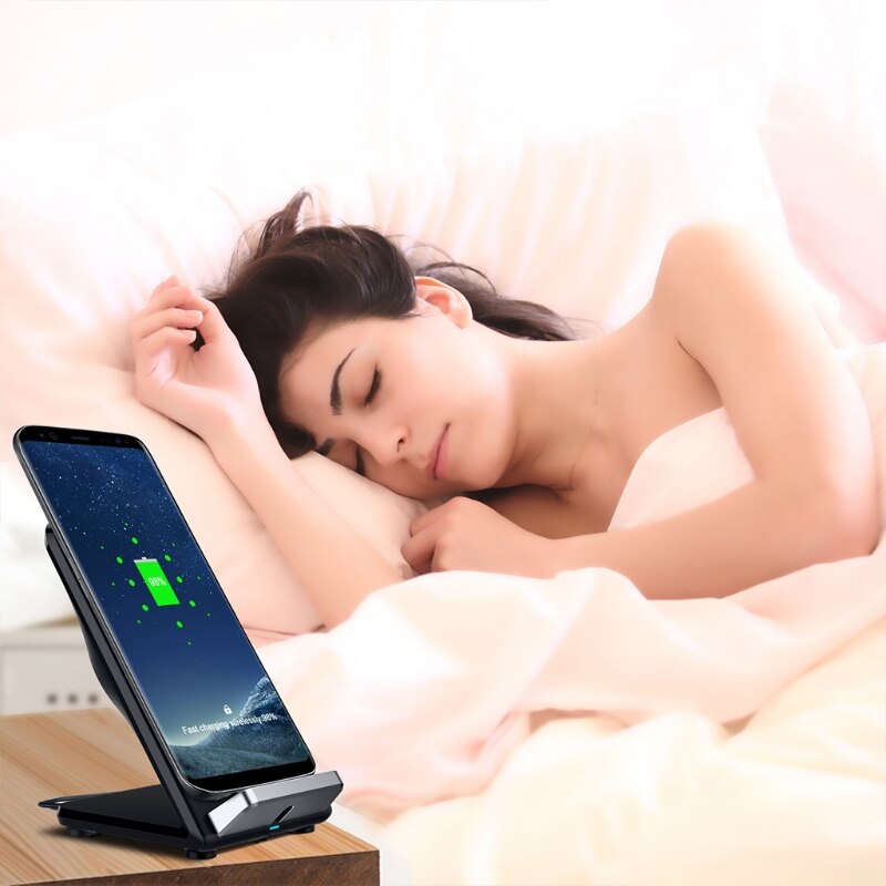 Wireless Charger with Cooling Fan Multifunctional Wireless Fast Charging Stand Compatible with Most Mobile Phones