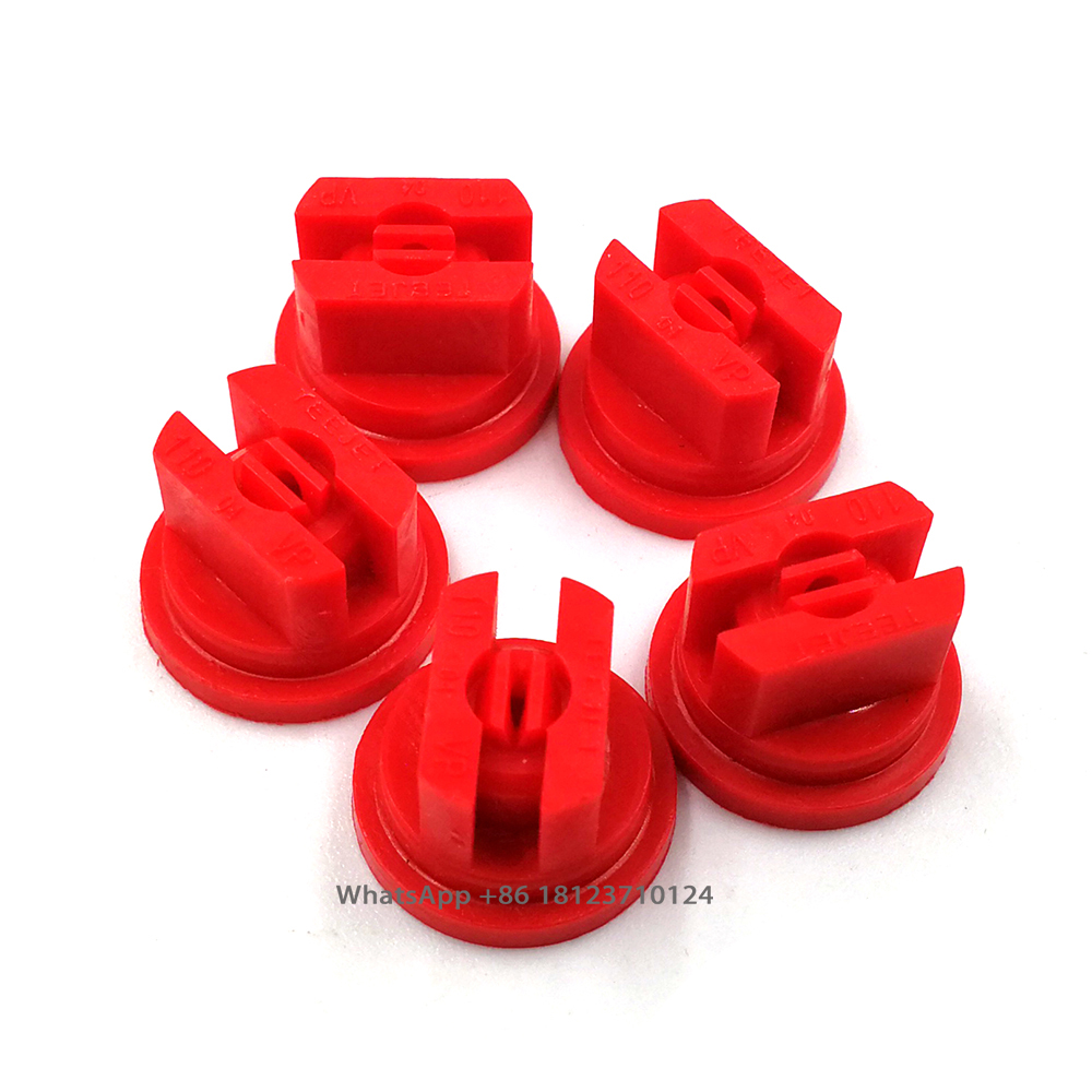 5 Fat fan spray tips,Teejet nozzle,Flat Tip,agriculture sprayer nozzle,water spray nozzle,Agricultural Plant Protection nozzle: 11004   Red