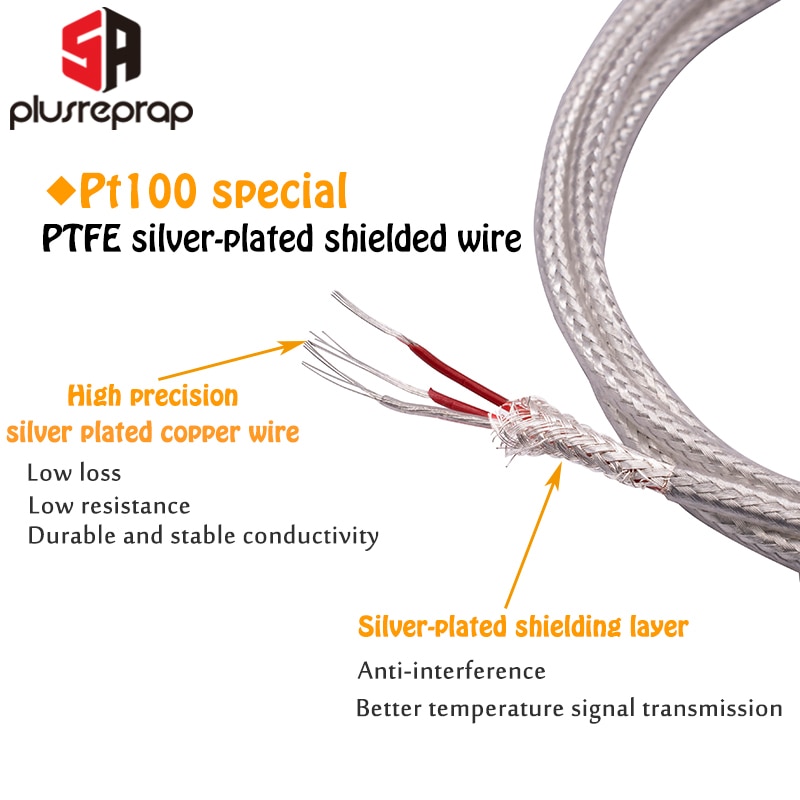 PT1000 Sensor Thermokoppel 3*15*1500Mm Hotend Temperatuur Sesnor 3D Printer Onderdelen