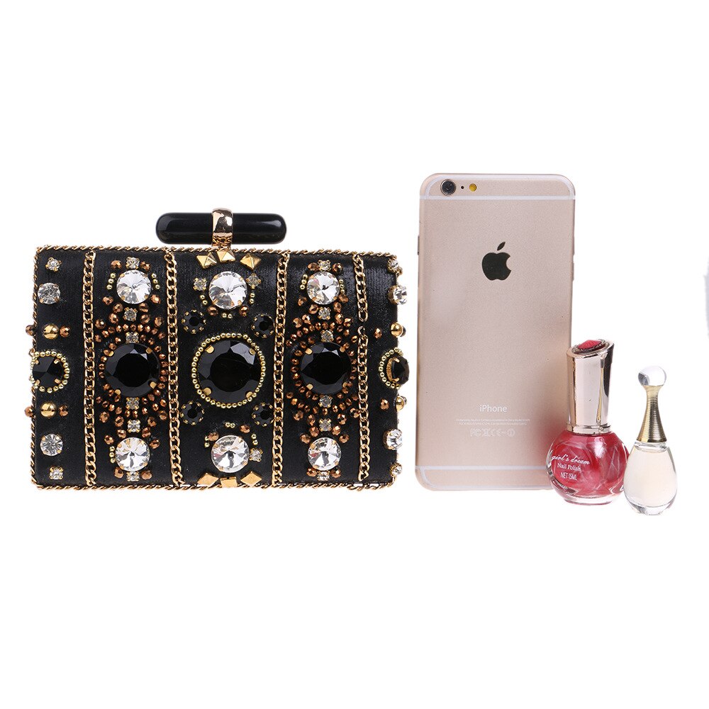 Kettingen tassen dames avondfeest handtas diamanten portemonnees luxe kristallen clutches bruids bruiloft feest bloemen portemonnees tas
