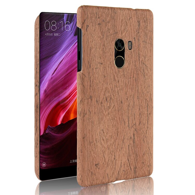 Subin Novo Para Xiaomi Mi Caso Mix 6.4 polegada PU grão de Madeira caixa do telefone móvel coldre Para Xiaomi Mi Mix: Light Brown