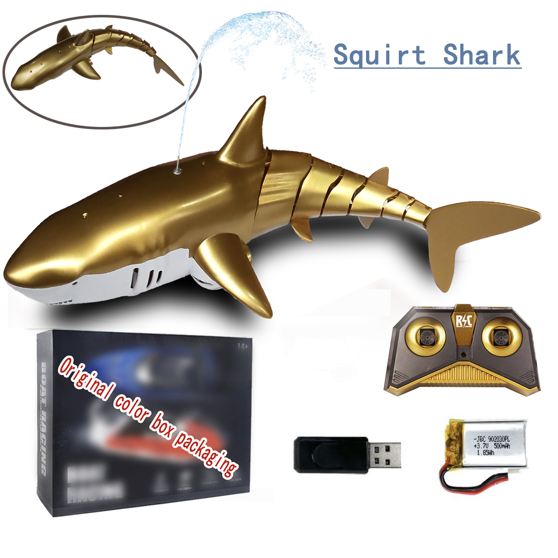 Rc Wal Hai Spielzeug Roboter Fernbedienung Tiere Marine Leben Badewanne Schwimmbad Elektrische Fisch freundlicher Schlecht Spielzeug für freundlicher Jungen U-Boot: SquirtWater Hai A2