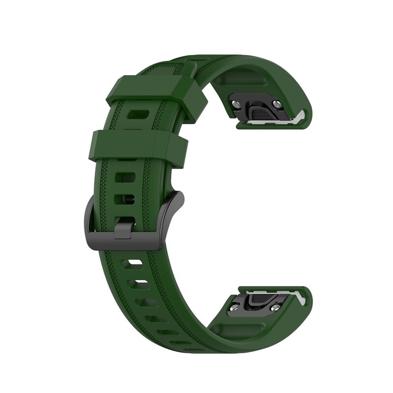 Dla Garmin Fenix 7s 6S 5S Watchband 20mm pasek do bransoletki dla Fenix 6s Pro 5s Plus opaska silikonowa szybka wymiana opaska na nadgarstek: Dark green