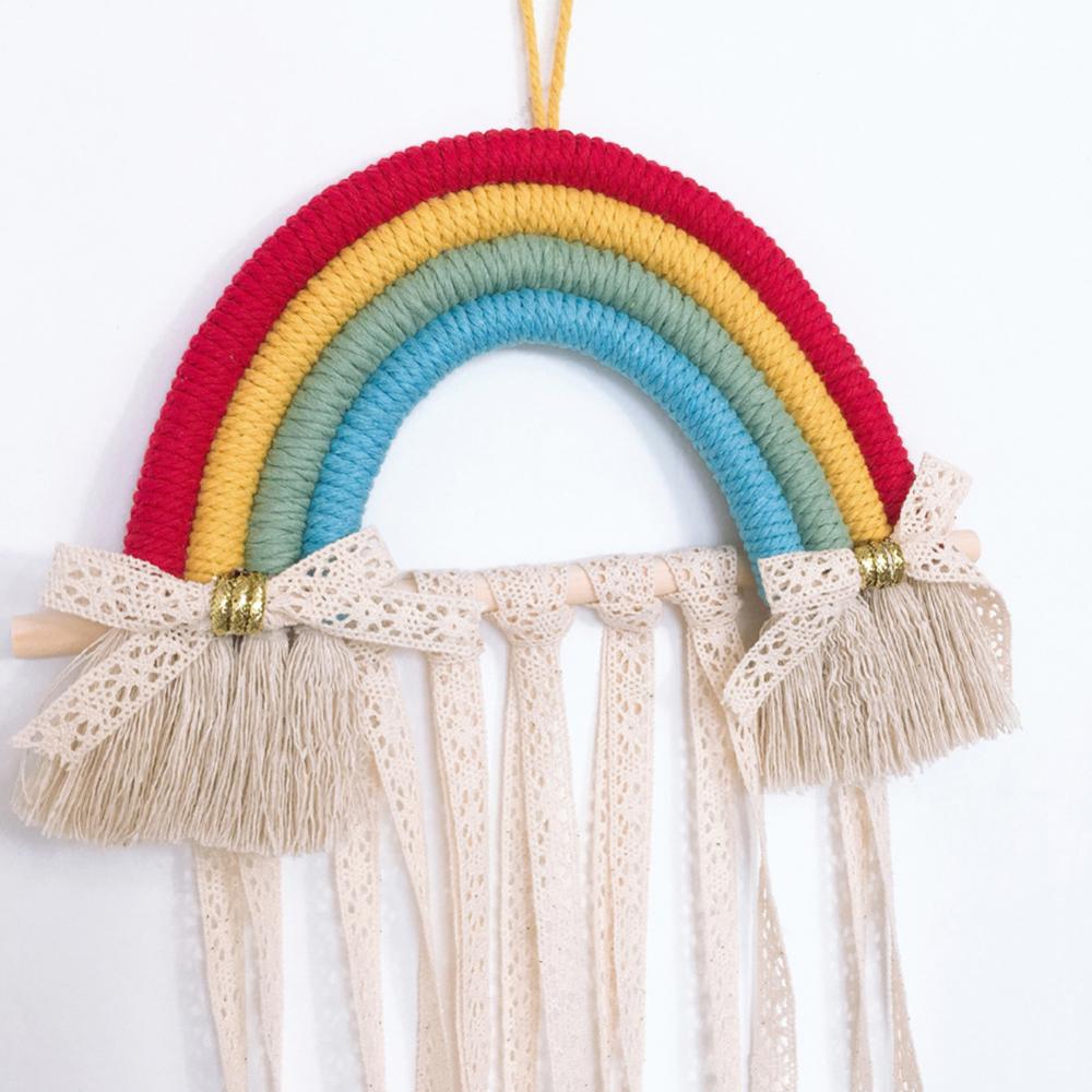 Style Cute Rainbow Hairpin Hair Clip Holder Storage Organizer Girl Room Hanging Ornament Decoration Crafts