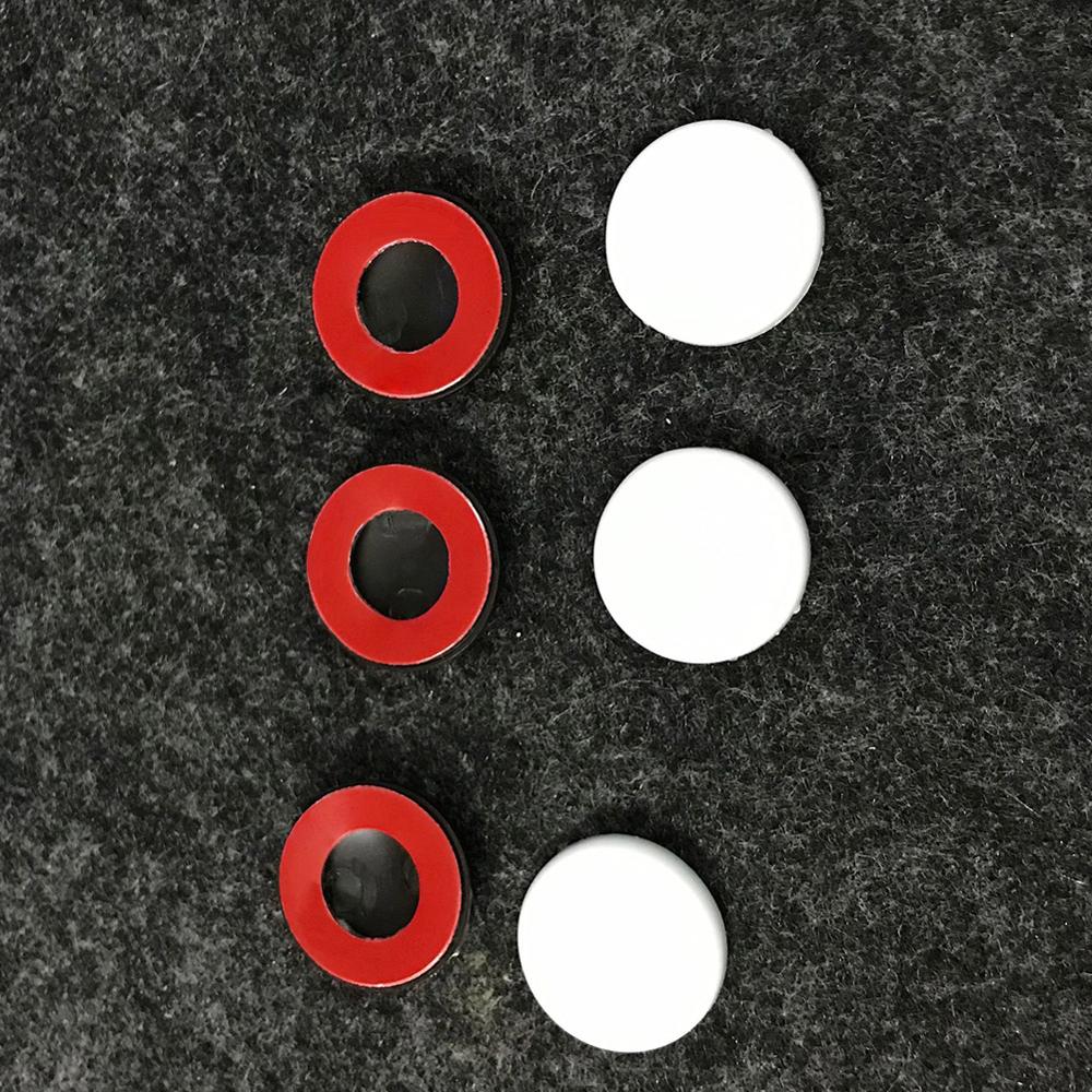 12 stuks zwarte universele auto deurslot schroefbeschermer sticker afdekking schroeven dop anti-roest accessoires interieurbekleding afdekkingen styling