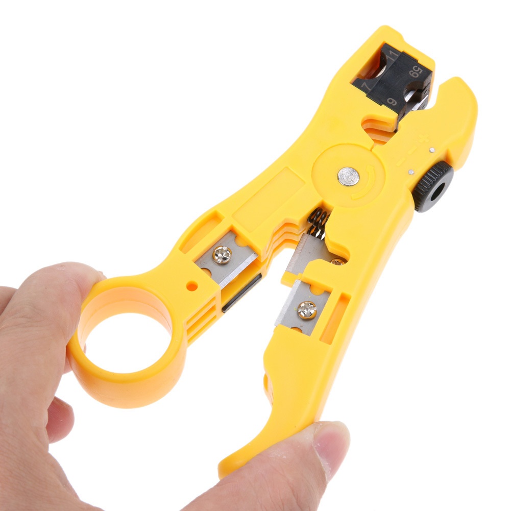 RJ45 Network Cable Crimping Tool Cat7 Cat6 Cat5 Modular Crimping Device Wire Stripper Ethernet Cable Connection Tool Kit: E