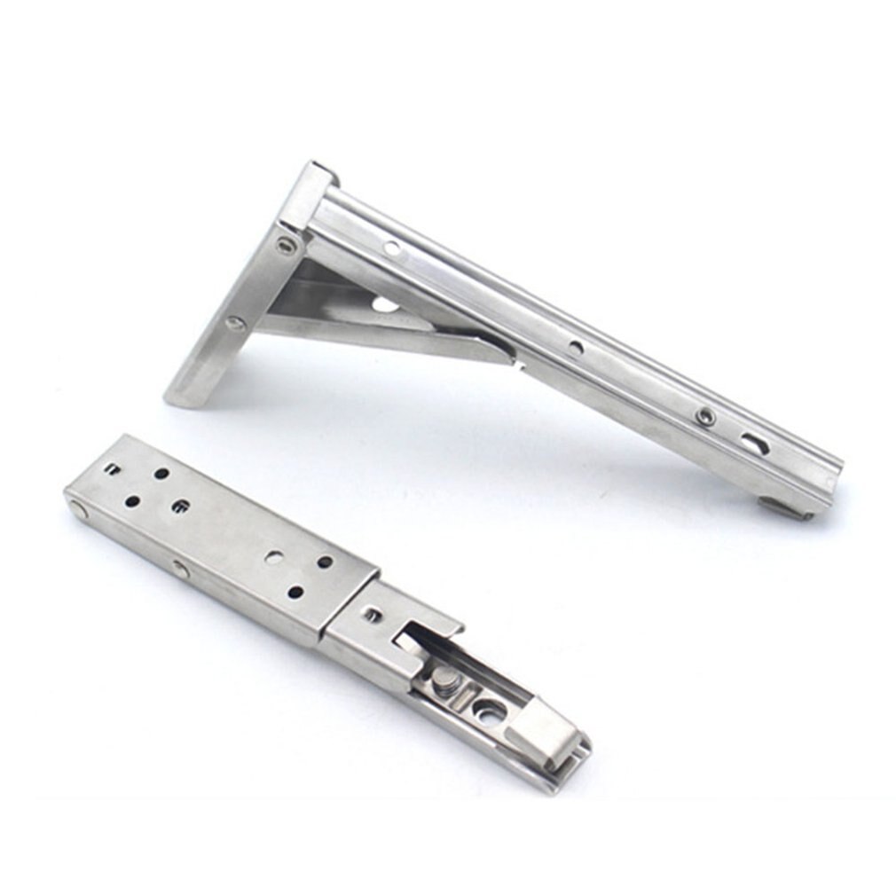 Triangular Bracket Stainless Steel Movable Bracket Folding Wall Partition Storage Bracket Spring Folding Bracket