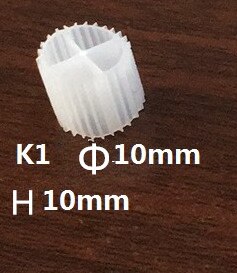 500g/1 kg K1 K2 K3 acuario koi estanque de plástico filtro bioquímico medios de filtro de tanque de peces de material de las bacterias casa: L / Blanco
