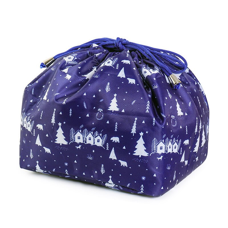 Mulheres de alta capacidade saco cosmético fim de semana viagem cordão maquiagem organizadores casa banheiro armazenamento bolsa acessórios suprimentos: Blue