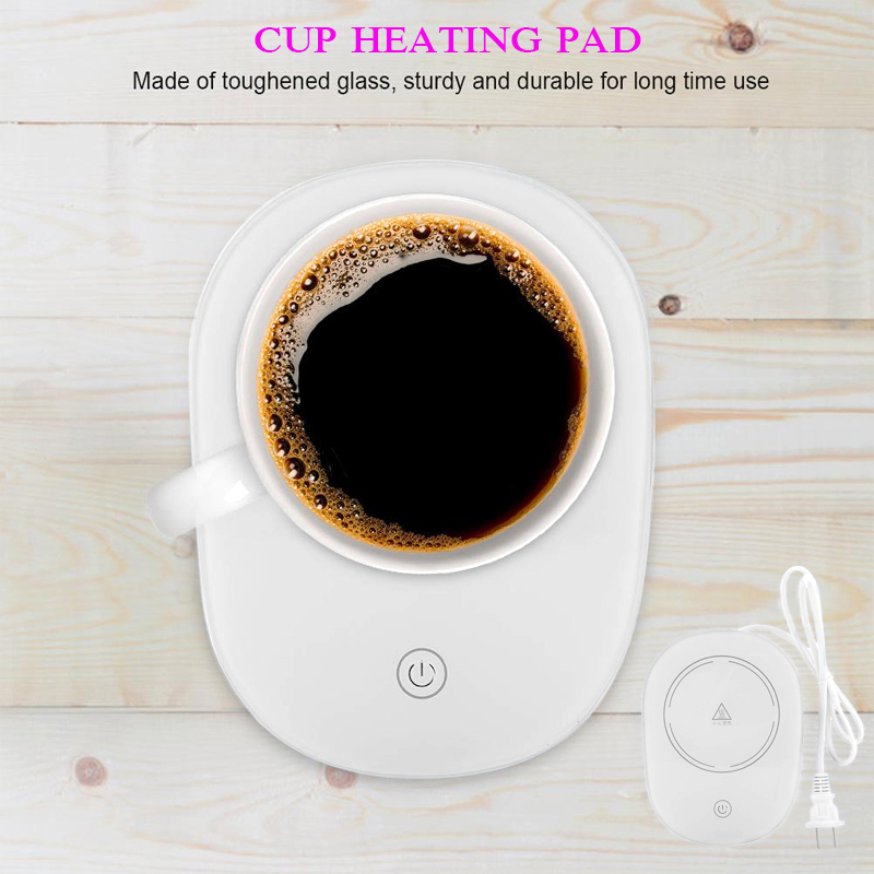 220v Warm cup thermostat milk coffee tea warmer heat 55 degrees cup mat easy clean micro gravity control