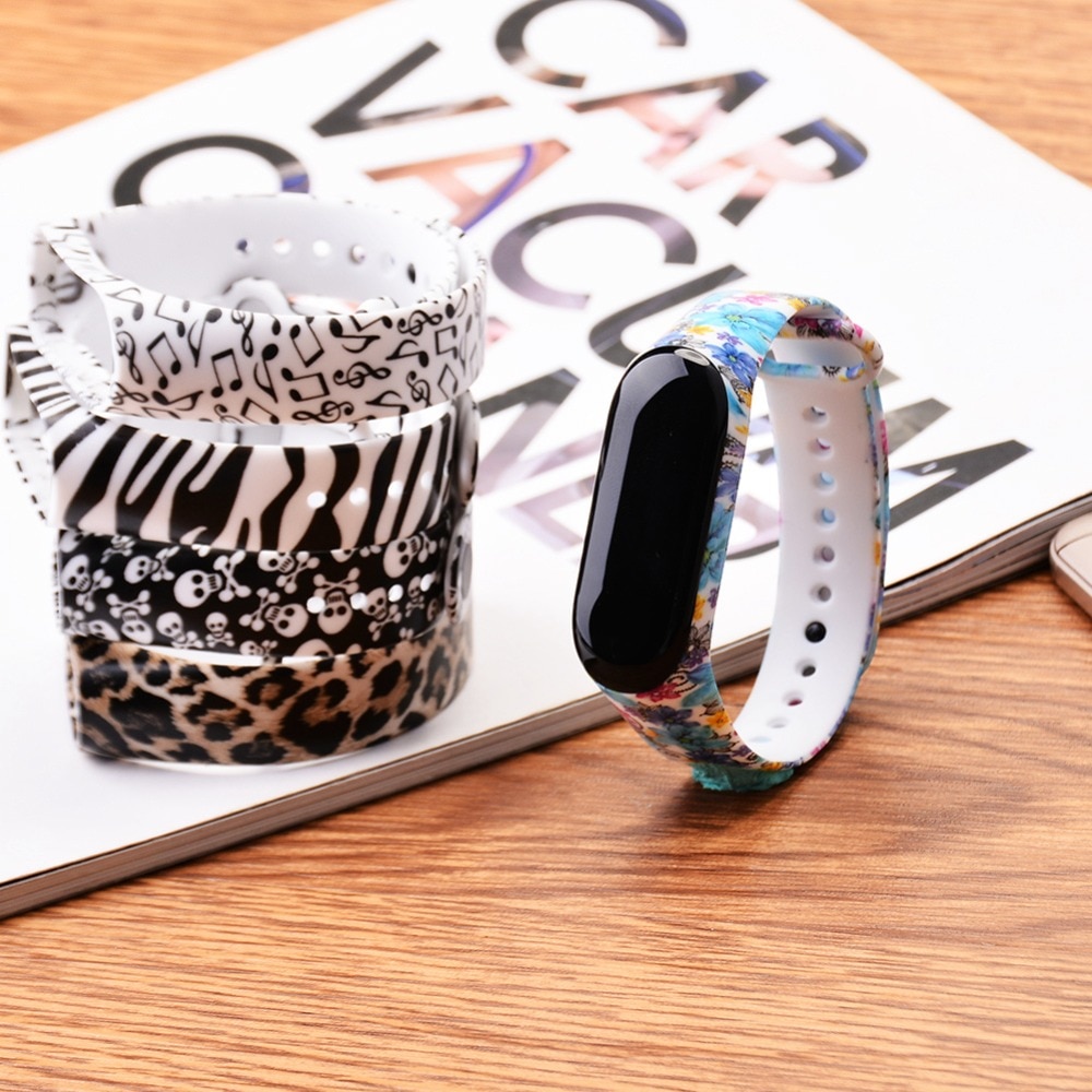 For Xiaomi Mi Band 4 strap camouflage silicone wrist strap replacement Strap for xiaomi mi band 3/4 smart bracelet printing band