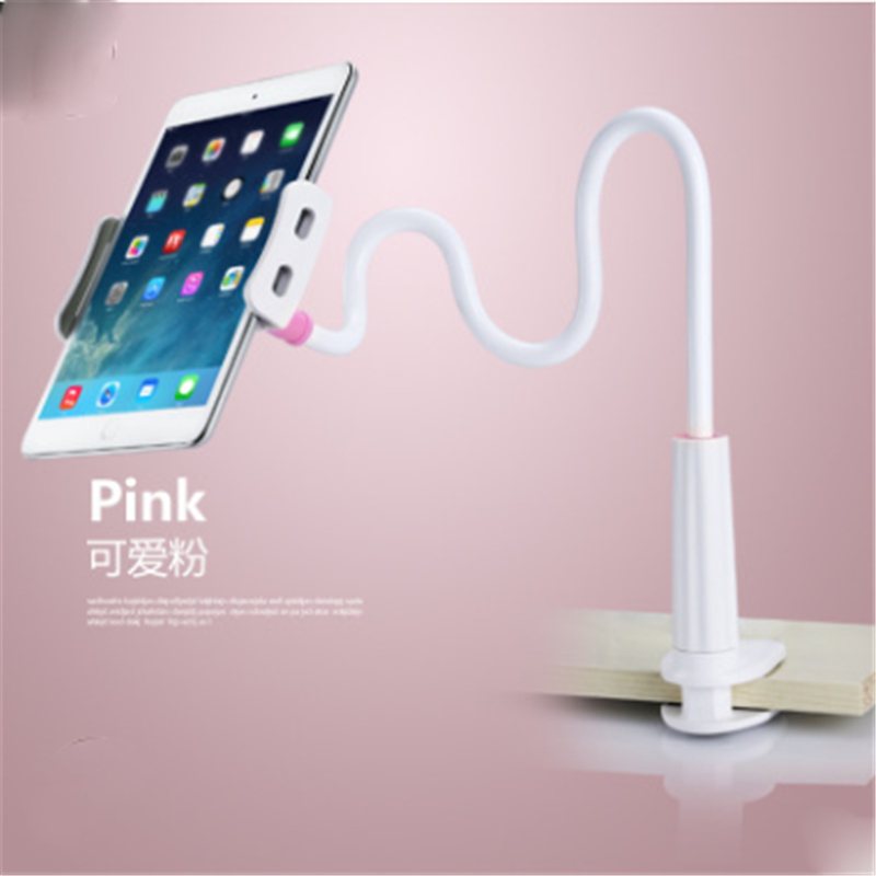 tablet holder for Ipad Samsung Xiaomi Flexible Long Arm Tablet stand Holder Desktop desk Bed Lazy Bracket 360 degree Rotating: Pink