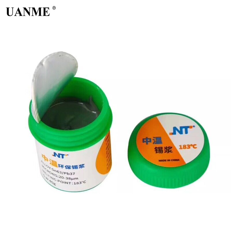 Uanme mj medeltemperatur tennpasta för telefon nand flash cpu wifi chip ic planted tenn bga reparation lödpasta: Nt -40g
