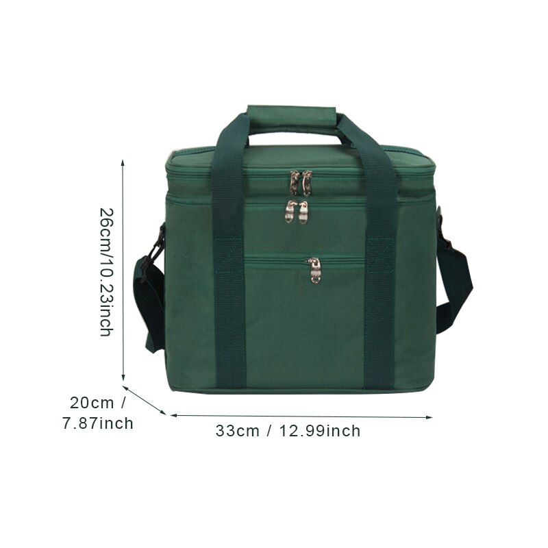 Oxford Insulated Cooler Bags Women Men Thermal Lunch Storage Pouch Picnic Tote Lunch Boxes Food Shoulder Accessories Gear Case