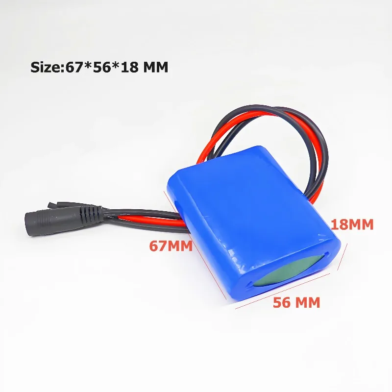 Batería de litio de 12V 3500mAh 3S1P 18650 para altavoz linterna CCTV GPS reflector recargable de larga duración
