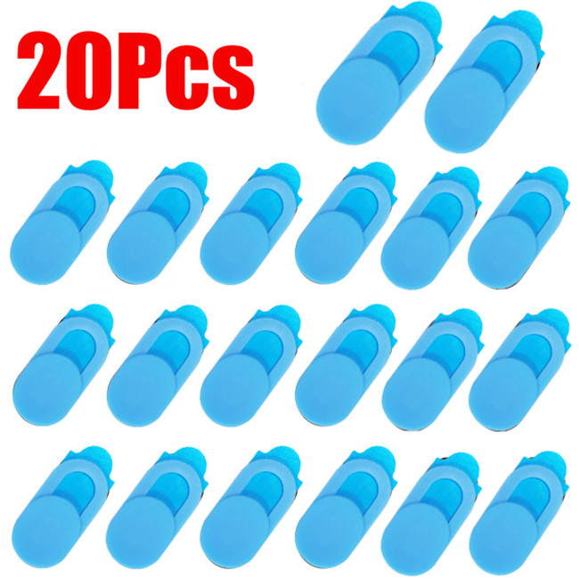 5/10/20Pcs Laptop Webcam Cover Webcam Universele Telefoon Antispy Camera Cover Voor Ipad Web Pc Macbook tablet Lenzen Privacy Sticker: 20pcs blue