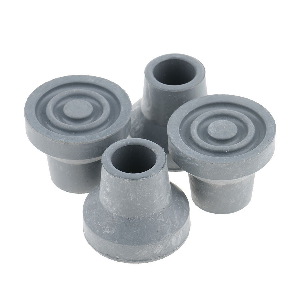 Bastones de goma y puntas para andador, tapas antideslizantes para patas de silla, protectores de puntas para bastones de Trekking, 8 Uds.