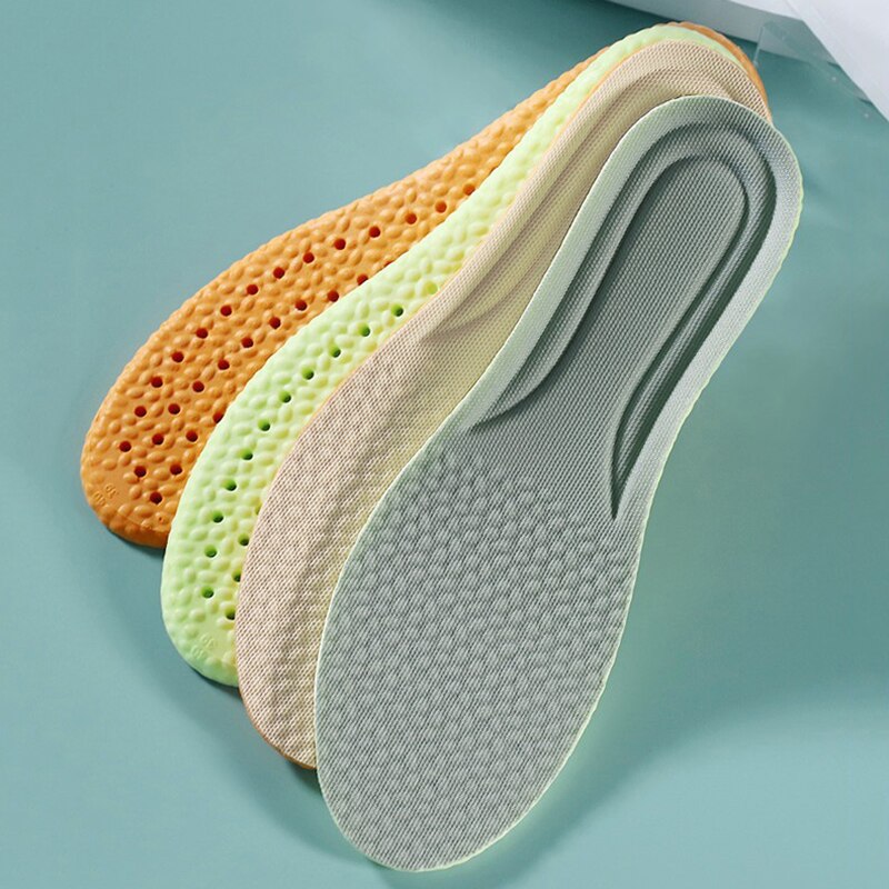 Women Men Soft Elastic Sport Insoles for Shoes Sole Cushion Running Shock Breathable Deodorization Memory Foam Shoe Insert Pads