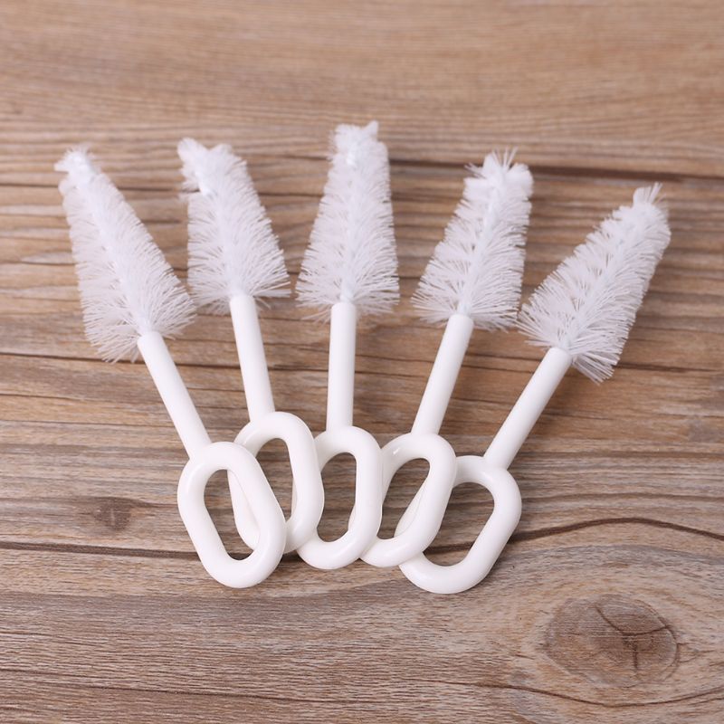 5 Pcs/Set Nipple Cleaner Baby Nipples Brush Cleaning Tools Bristle High Density Pacifier Soother Accessories