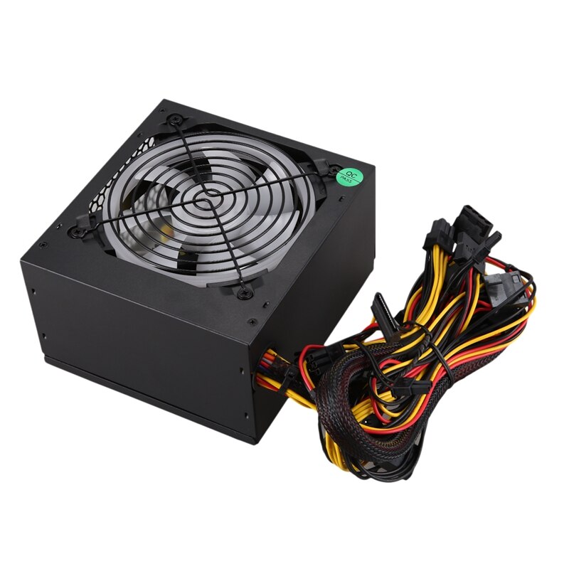 650W Quiet with Fan ATX 12V 4/8-Pin PC Power Supply Modular SLI Illuminated Fan for High-End Computer Configuration PC
