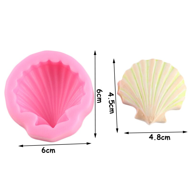 Sea Conch Starfish Shell Tail Shape Fondant Cake C... – Grandado