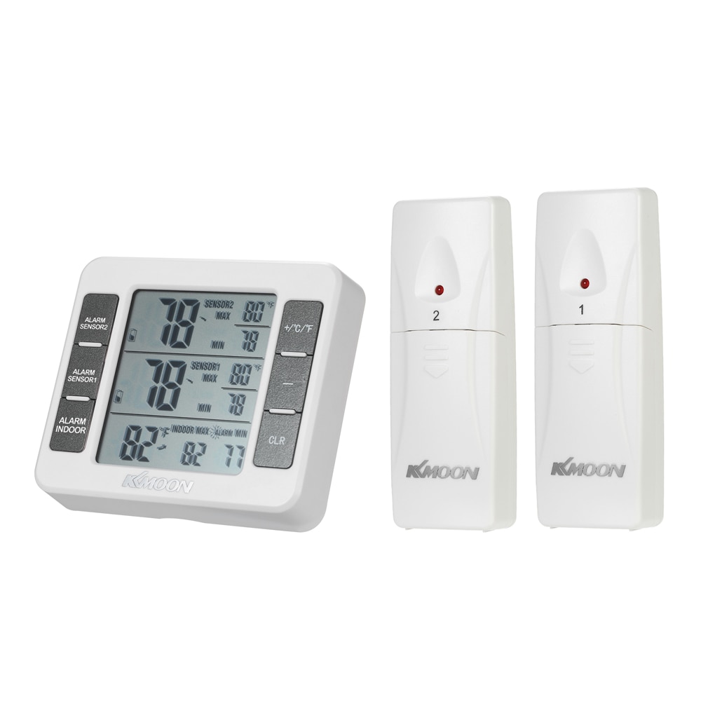 Mini Digital Temperature Meter Thermometer with Wireless Outdoor Transmitter 0C-50C with Measurement C/F Max Min Value Display